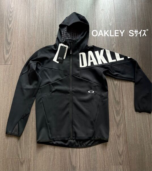 新品 OAKLEY オークリー トラックジャケット パーカー UPF50+ 吸汗速乾 4WAYストレッチ 黒S