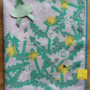 KODUE ひびのこづえ 大きめハンカチ たんぽぽ 48×48㎝ ピンク プレゼントにも