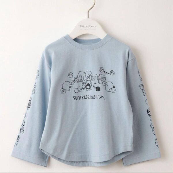 新品 すみっコぐらし チャオパニックティピー キッズ ロンT 長袖 キッズ 秋服 100 110 すみっこ すみっコ 女の子