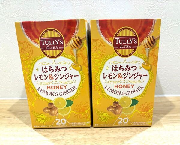 TULLY'S COFFEE タリーズ はちみつレモン&ジンジャー 20袋 2箱