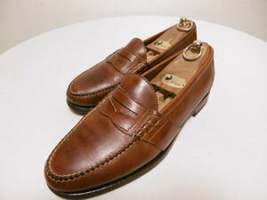 LOUIS ROTH Be flow ru full saddle Loafer medium brown group USA made 11D 28.5cm rank 