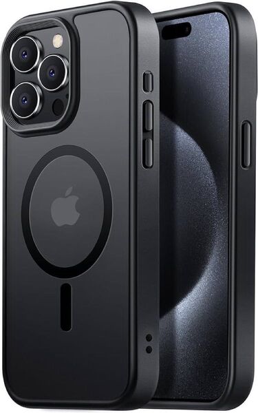 匿名発送 iPhone15ProMax用ケース マグネット搭載 ワイヤレス充電