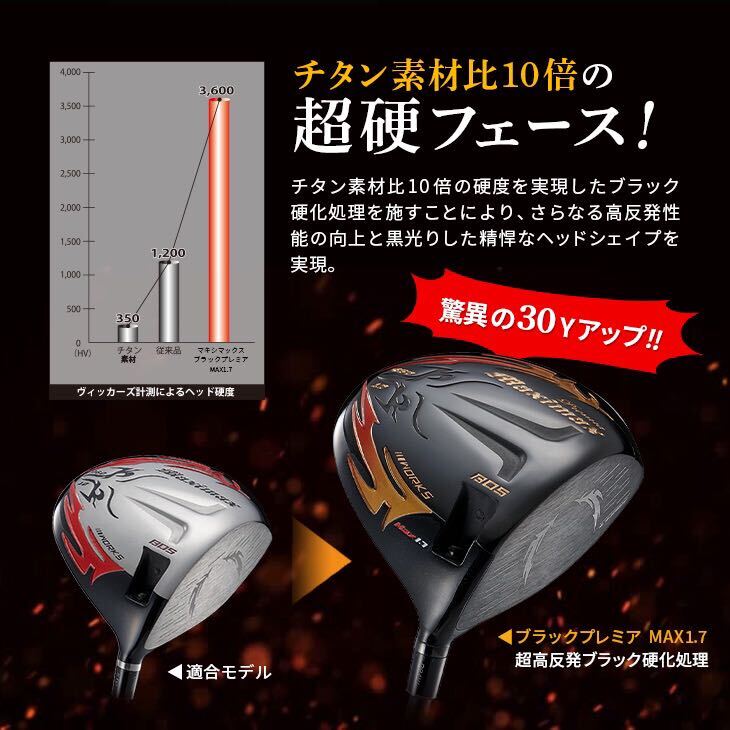 【 ヘッド 単品】新型登場! 404Y遺伝子+唯一無二のカチャ付超 高反発 ファイヤー マキシマックス ブラックプレミア MAX1.7 ドライバー 【 ヘッド 単品】新型登場! 404Y遺伝子+唯一無二のカチャ付超 高反発 ファイヤー マキシマックス ブラックプレミア MAX1.7 ドライバー