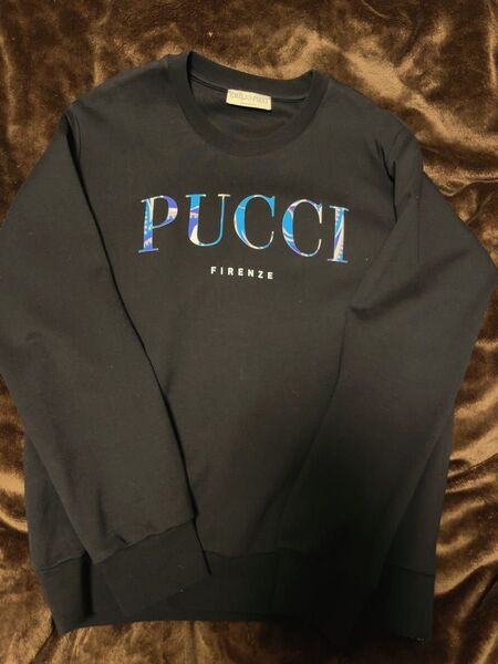 EMILIO PUCCI エミリオプッチトレーナー 黒 スウェット トレーナー