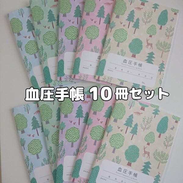 血圧手帳 10冊セット 数値式 表タイプ