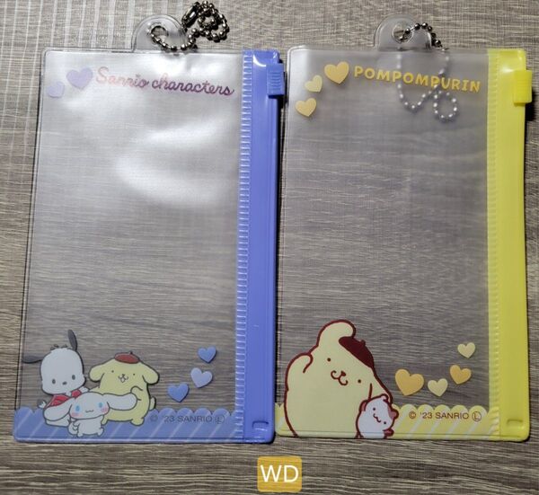 サンリオ sanrio ポムポムプリン シナモロール ポチャッコ シナモン チェーン付きファスナーケース ダイソー