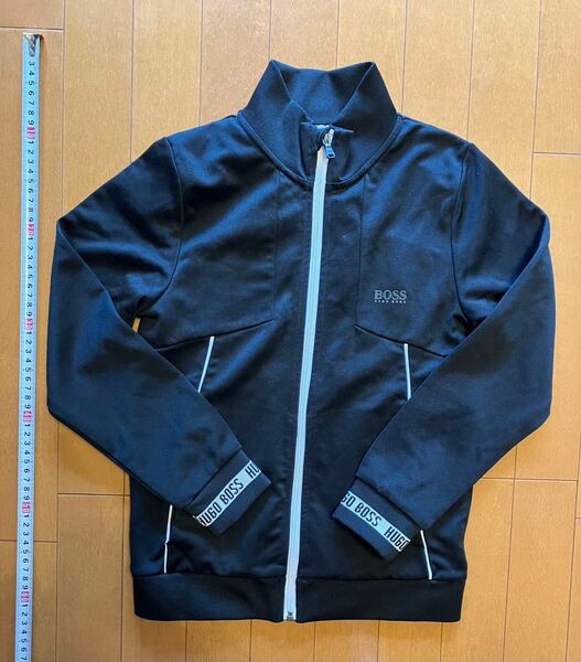 【未使用】子供服 高級ブランド ジャージ パーカー アウター ジップアップ Hugo BOSS ヒューゴボス 140センチ