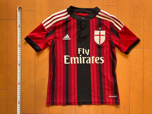 子供服 サッカー ユニフォーム ACミラン セリエA イタリア 半袖 アディダス 140