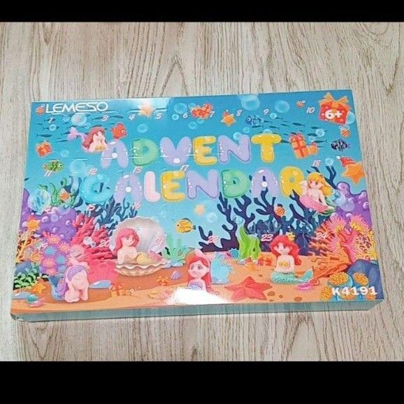 ガールズ キッズ ヘアアクセサリー アドベントカレンダー マーメイド 人魚女の子 髪留め 指輪