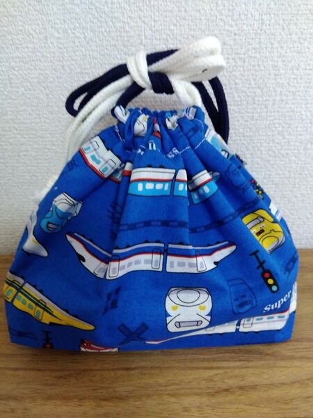 ハンドメイド★お弁当袋 男の子 電車 青