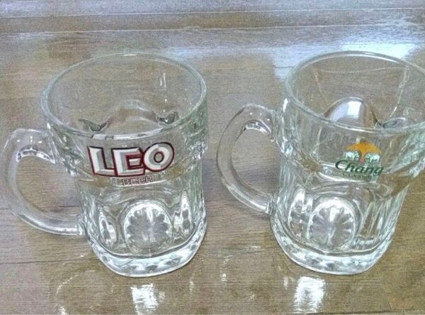 タイ ビールジョッキ 2個セット レオ チャン