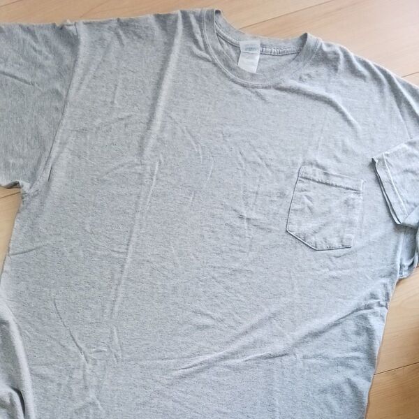 半袖Tシャツ 古着 グレー 大きいサイズ2XL