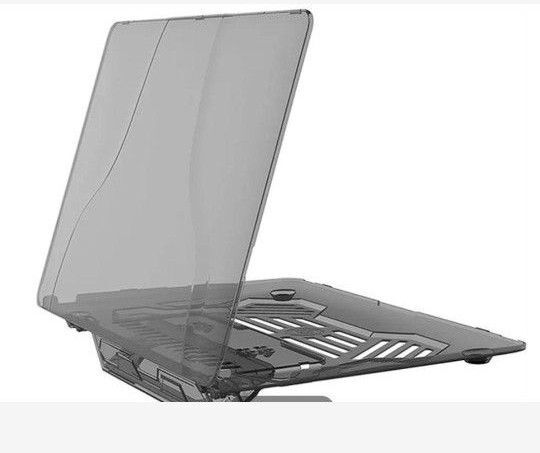 Mac Book Air13 MacBook13 スタンド付きPCケース クリア