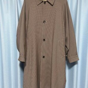 HARE ポンチョBIGステンカラーコート ブラウン系その他57 Sサイズ ハレ 千鳥柄