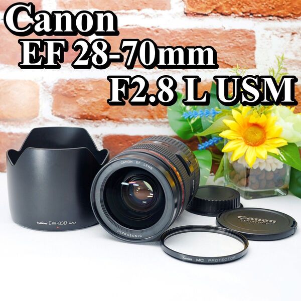【本日即決で1000円引き!】☆美品☆ Canon EF 28-70mm F2.8 L USM 高画質 Lレンズ キャノン