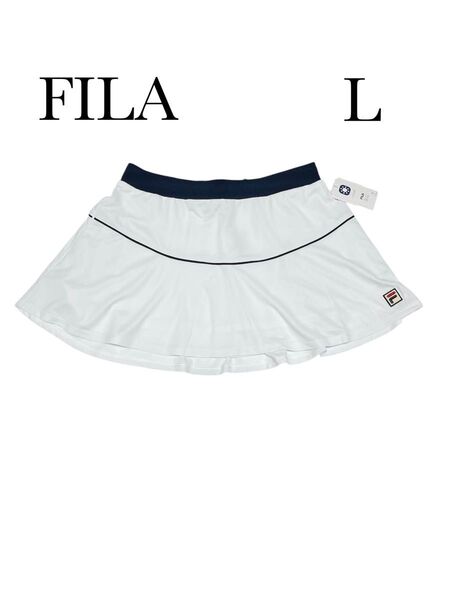 FILA テニス スコート ホワイト L