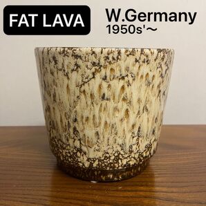 FAT LAVA west germany 1950s '〜 vintage pot cover 植木鉢 カバー White