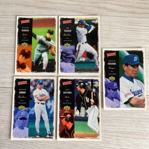 VICTORY プロ野球カード(星野仙一、秋山幸二、権藤博、田口壮、桑田真澄)5枚