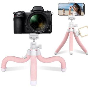 新品 Ulanzi くねくね三脚 スマホホルダー付き ピンク