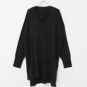 UR Lab. アーバンリサーチラボ セットアップ対応 Vネックチュニック 長袖 黒