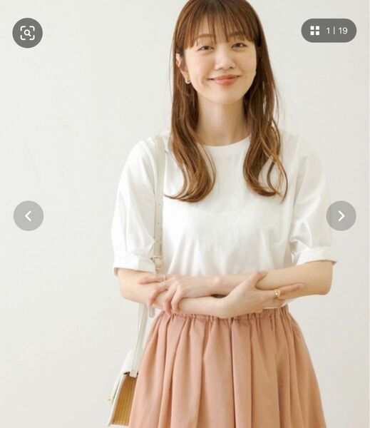 SONNY LABEL 白 五分丈 カットソー