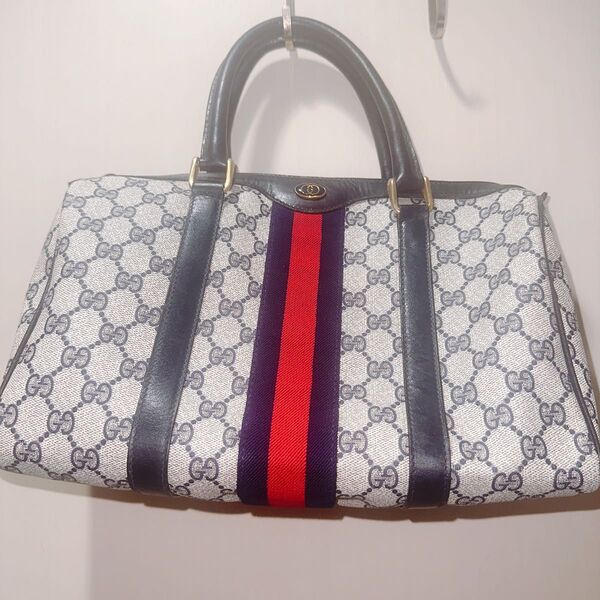 GUCCI ハンドバッグ オールドグッチ シェリーライン