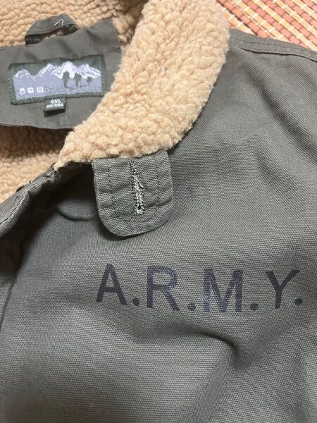 新品未使用 ARMY アーミー ミリタリージャケット アーミーグリーン 4XL(2XL)