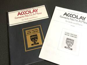 !!va Io Lynn musical score *ACCOLAY*a Cola i/concerto no1 in a minor[CARL FISCHER MUSIC]!!