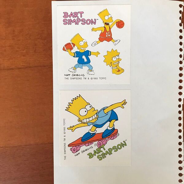 the simpsons ザ・シンプソンズ シンプソン 1993 ステッカー シール