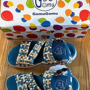 ゴムゴム Gomu56 ゴムメッシュサンダル Sサイズ 未使用