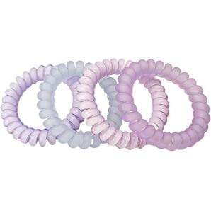 ヘアゴム リングゴム マットヘアバンド ポニーテールブレスレットパープル