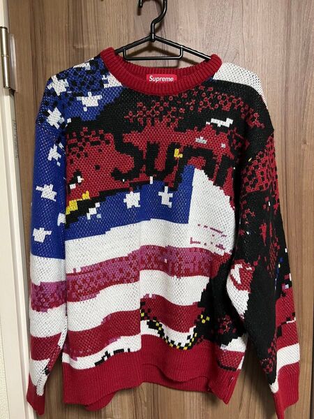 ニット セーター supreme 絶版モデル Sサイズですがアメリカンタイプなので多少大きめです。