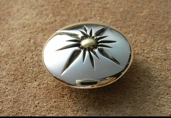 シルバーコンチョ 太陽モチーフ シルバーコンチョ silver 925 太陽神 手彫り コンチョ レザーアンドシルバーアクト