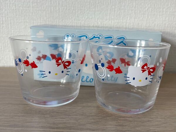 ハローキティ ペアグラス レトロ サンリオ ガラス