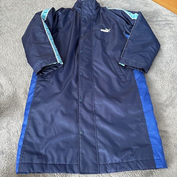 PUMA プーマ ベンチコート ボア サッカー コート 野球 男の子 140