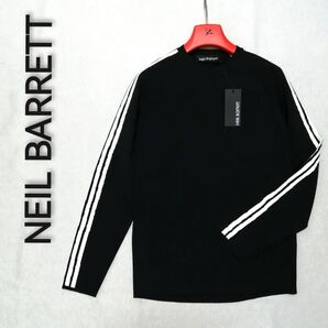 ♂新品・プルオーバーニット♂【NEIL BARRETT 】黒 M ラグラン袖