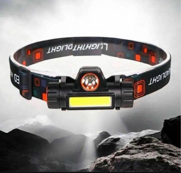 LEDヘッドライト ヘッドランプ 充電式 USB 登山 夜釣 キャンプ 懐中電灯