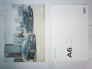  Audi A6 catalog * back surface . store sticker equipped.