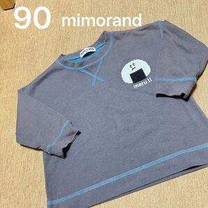mimorand おにぎり カットソー 長袖 Tシャツ 薄手 トップス