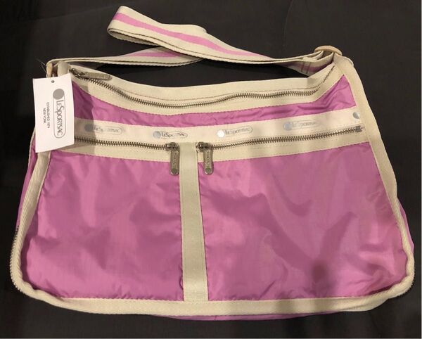 ★☆★ 新品★ レスポートサック ヘリテージラベンダー デラックスエブリディ★ピンク ショルダーバッグ ★限定 ボーダー★☆★