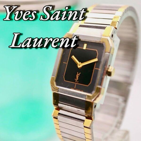 良品 Yves Saint Laurent スクエア レディース腕時計 1019