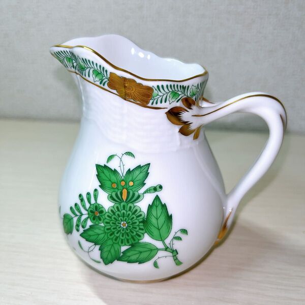 【新品】HEREND ヘレンド アポニーグリーン クリーマー クリーマー
