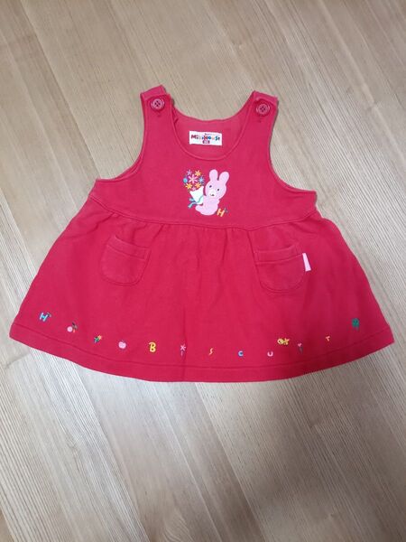 ミキハウス ジャンパースカート 80cm