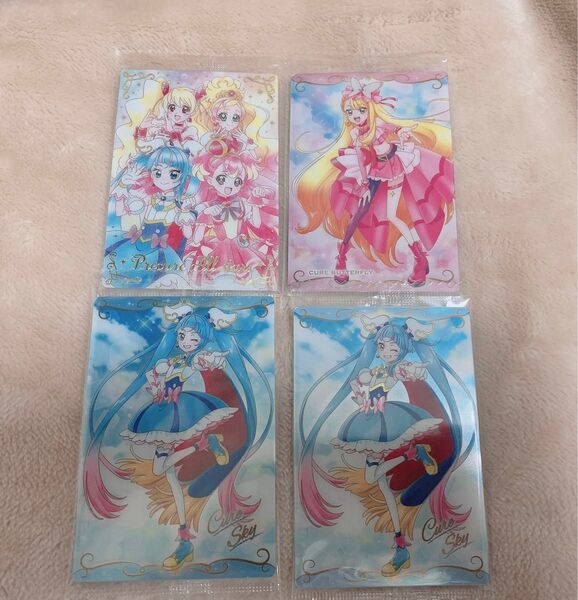 プリキュア ウエハース わんだふるぷりきゅあ ひろがるスカイプリキュア スカイ バタフライ フローラ ピーチ