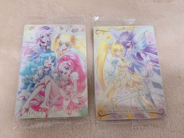 プリキュア ウエハース10 ハートキャッチプリキュア 集合 キュアサンシャイン キュアムーンライト
