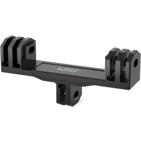 HSU goproマウントアダプター ダブル アルミ製 デュアル マウント アクションカメラ アクセサリー (長さ90mm)