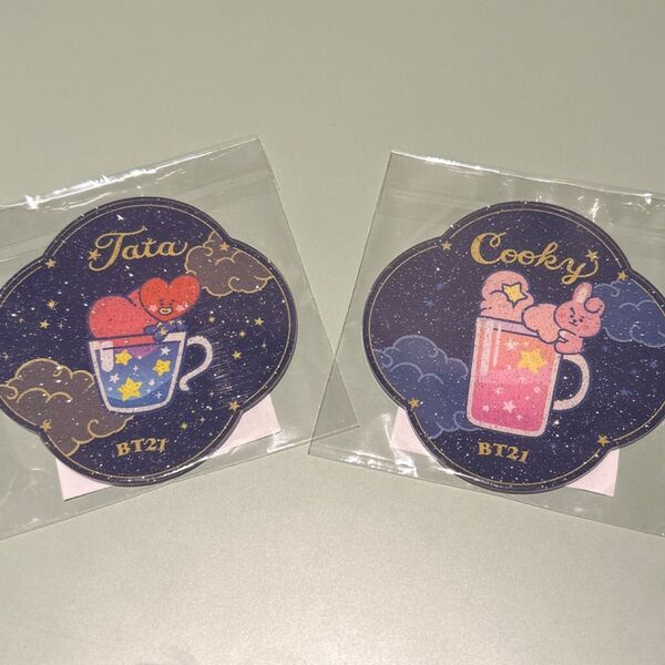 BT21 TATA・COOKY Magic Recip コースター 新品未開封
