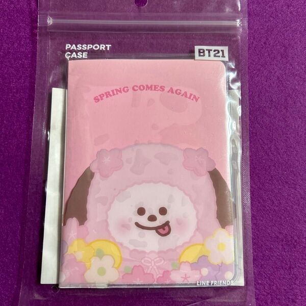 BT21 CHIMMY ポケットパスポートケース SPRING DAY 新品未開封