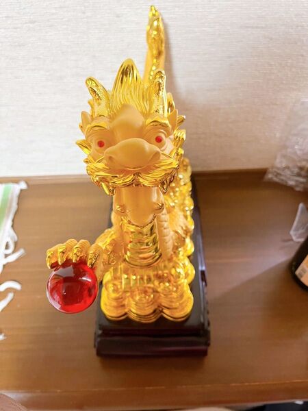 ドラゴンマスター SHINGO 龍 置き物 中 置物 縁起物