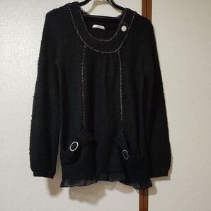 長袖 黒 アクシーズファム